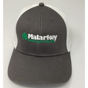 Malarkey Roofing Products Green and White Embroidered Adjustable Baseball Hat